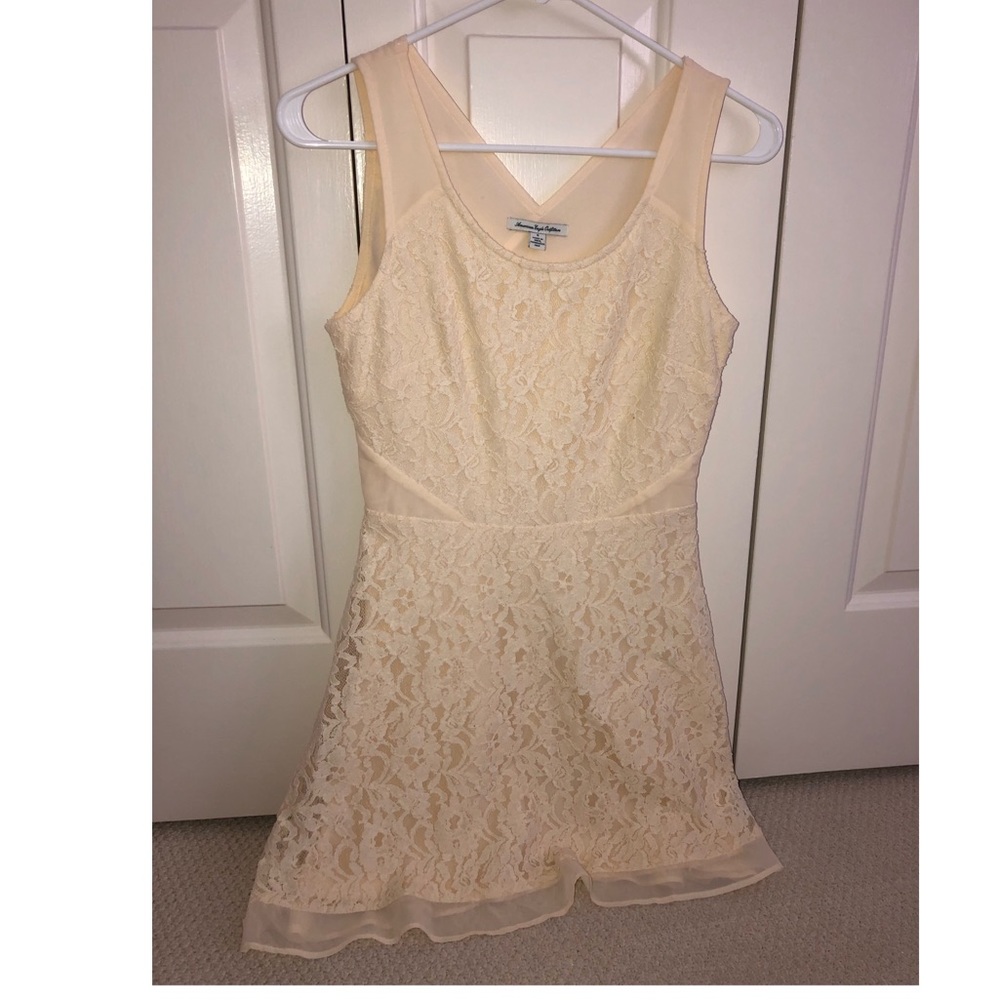 Cream lace dress